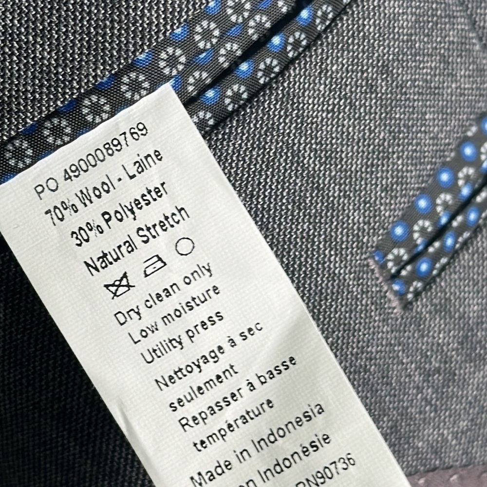 Lauren Ralph Lauren gray wool blend blazer size 46R - Picture 8 of 9